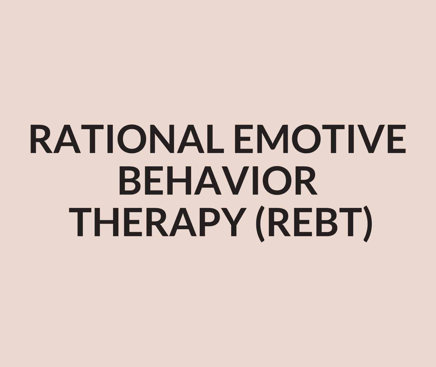 Rational Emotive Behavior Therapy